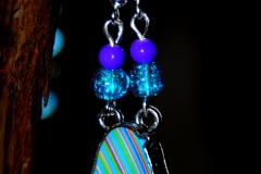 61 oiseau turquoise et violet